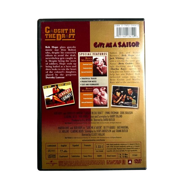 Bob Hope, Bing Crosby, Joan Collins 8 movies on 4 DVD's - Picture 3 of 10